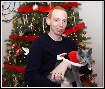 George is not too pleased with his Santa suit and begins plotting our certain deaths!