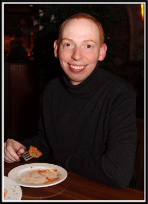 Brett LOVES the Tuscan Meatballs at Pomodoro's
