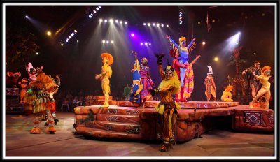 Grand finale of Lion King show