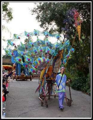 Peacock in the Jammin' Jungle Parade