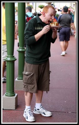 Brett indulges at the Main St. Bakery