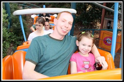 Brett and Noelle on the Barnstormer