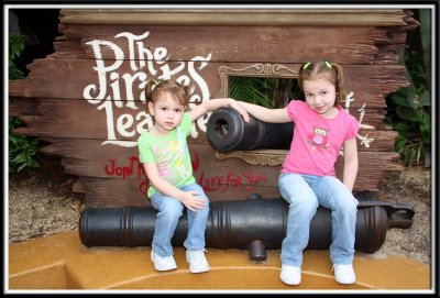 The kids went on Pirates of the Caribbean 3 times!!