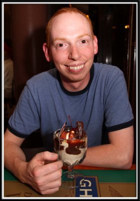 Brett with his sundae