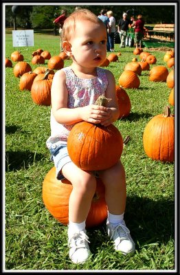 Kylie in the Pumpkin Patch