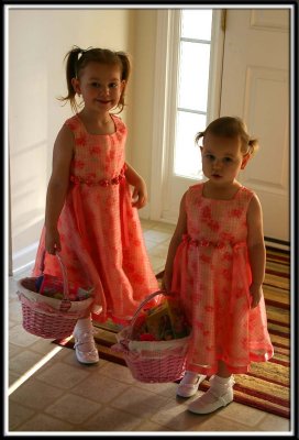 Can we bring our baskets to church? Pu-llleeeeeeease?