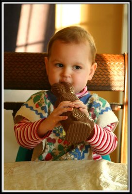 Attacking the giant bunny