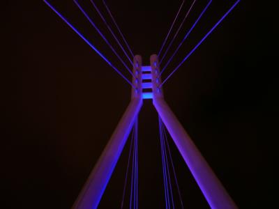James Thompson Bridge - Light Show - Hawick, Scotland