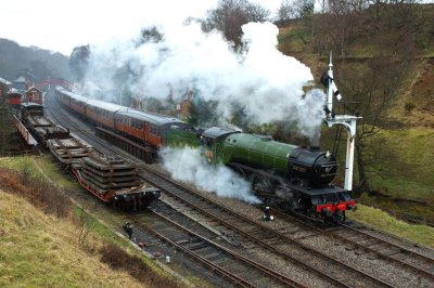 Railways in the Rain with 4771 Green Arrow leaving Goathland on the 14.05 to Pickering .jpg