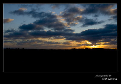 Sunset over Faringdon