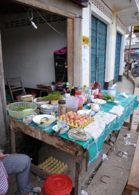Street stall where I had omelette