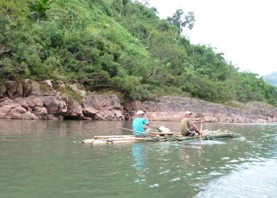 Bamboo canoe