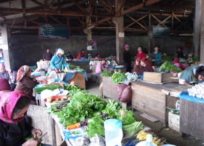 Market, Phongsali, where I went for breakfast