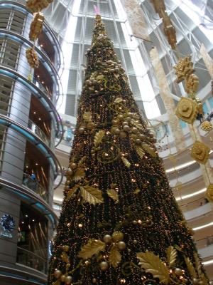 Christmas tree in mall at Petronas Towers