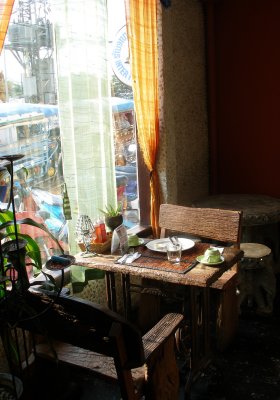 Hotel breakfast nook