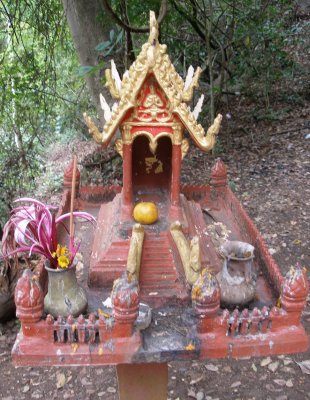 Spirit house outside second cave