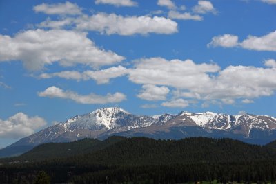 Pikes Peak Looking South from Woodland Park