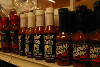 Wine, beer, and hot sauce...