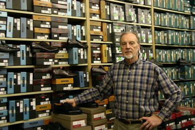 Jim Wilkins, the shoe man.