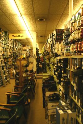 The hall of shoes.