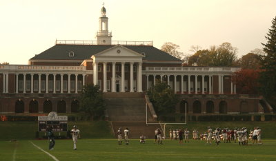 Football practice at Handley High School.