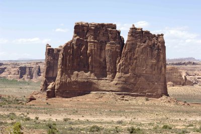 The Organ (Front), Tower of Babel (Behind)-050410-Arches Natl Park, UT-#0366.jpg
