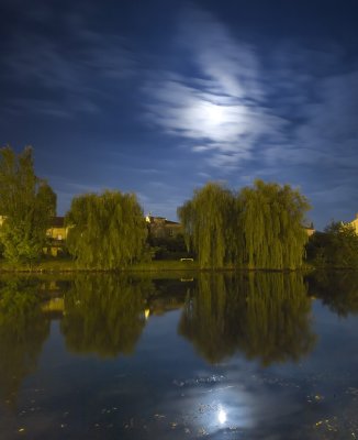 pleine lune sur l'Isle