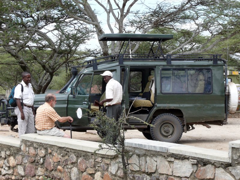 Daniel, Jim and Jackson at Naabi Hill Gate.