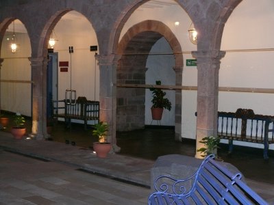 The inner courtyard dates back to the 1500's during Pizzaro's time