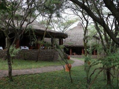 The dining hall at the Serena Lodge