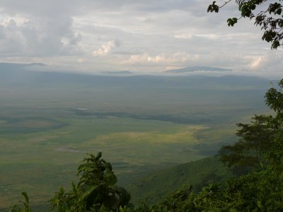 The breathtaking view of the crater from the rim