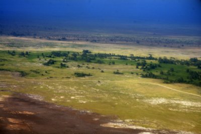 A view of Amboseli from the air