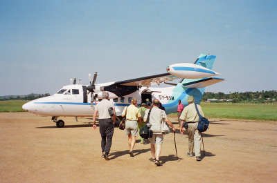 Boarding our next plane going to Kisumu, KY