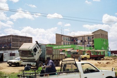 Driving north of Nairobi