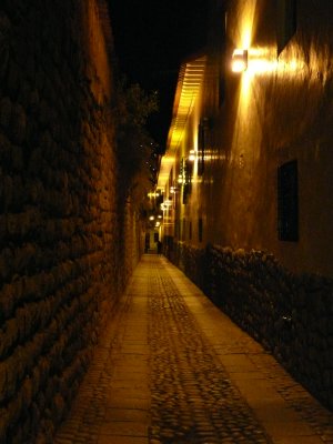 The alleyways by the restaurant