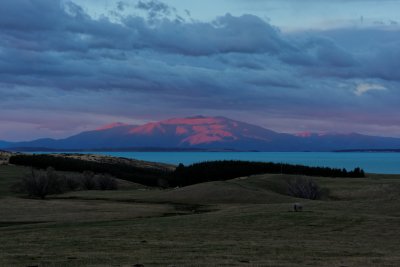 Hills west and south of Tasman Downs at Lake Pukaki New Zealand