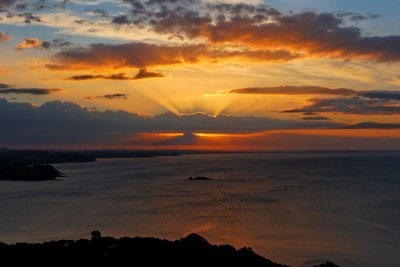 Sunset at RANGIKAPITI PA  New Zealand