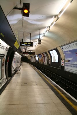 Awaiting the tube