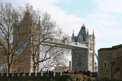 A peak at the  Tower Bridge