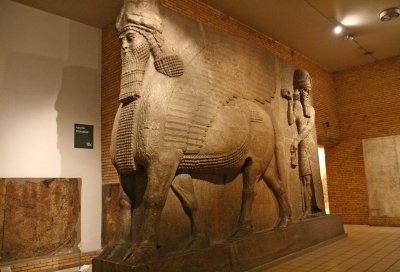 Assyrian man/horse