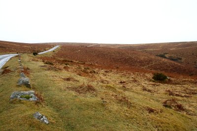 Road B3212 through the moor