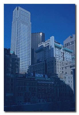 Manhattan a traves de una persiana del Moma