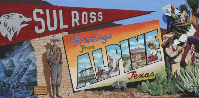 Welcome to Alpine, between the Davis and Glass mountains.  Home of Sul Ross State University.