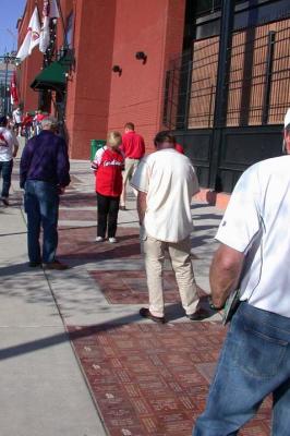 People hunting their brick