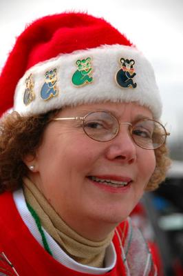 Shirley Bowler rides in the Harahan Christmas Parade