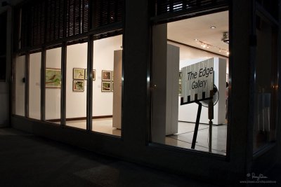 A view of The Edge Gallery from outside the museum.