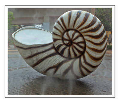 A  Big Shell Sculpture in Ma Wan Park