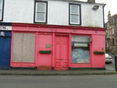 empty red shop
