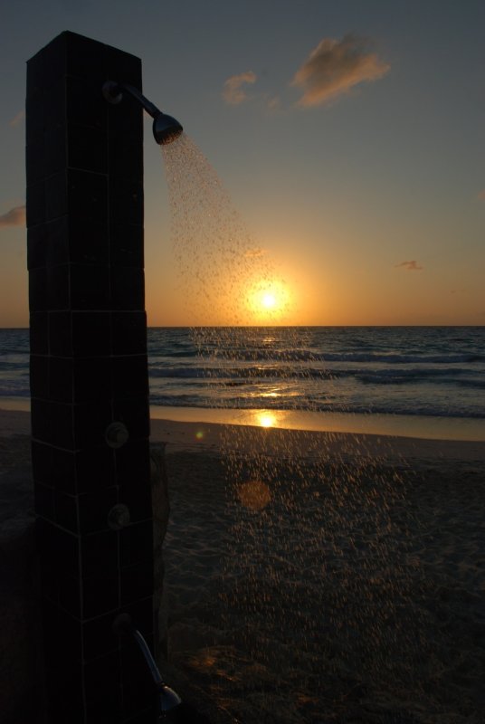 Cancun Sunrise Beach Shower