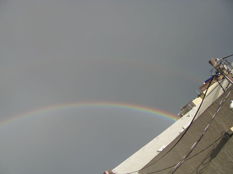Rainbow over McLea St.